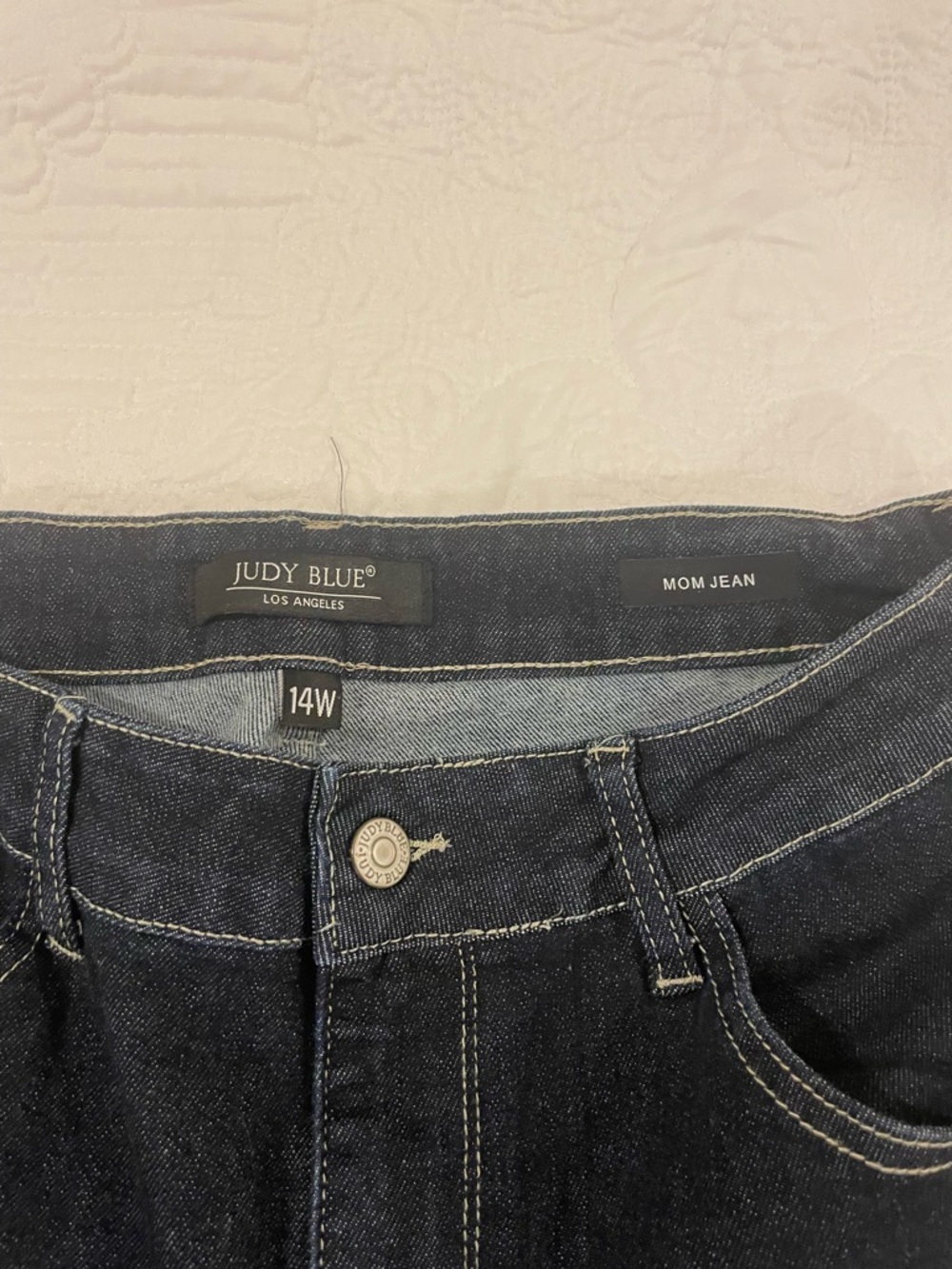 Judy Blue Dark Blue Mom Jeans - 14W